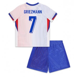 Frankrig Antoine Griezmann #7 Udebanesæt Børn EM 2024 Kort ærmer (+ korte bukser)